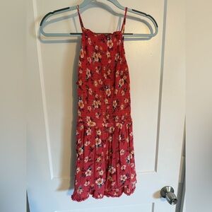 American Eagle Outfitters Pink Floral Print Romper